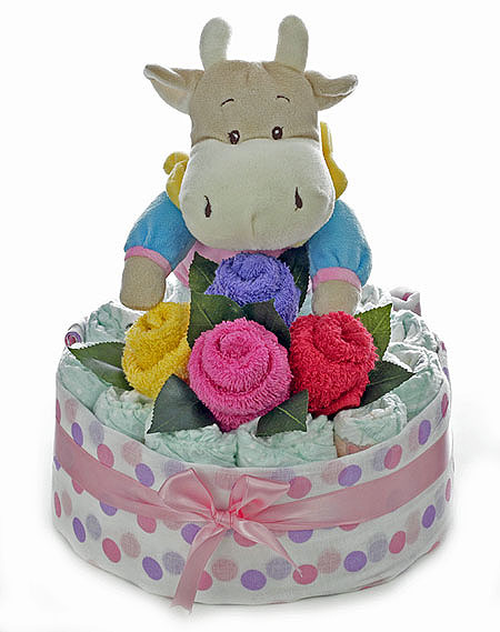 Baby Bouquet with Girl Hippo Baby Bouquet with Girl Hippo