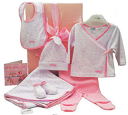 Baby Girl Side Tie Gift Set