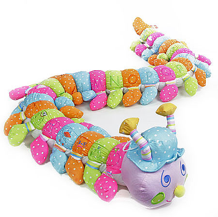 Colourful Striped Alphabet Caterpillar for a Girl Colourful Striped Alphabet Caterpillar for a Girl
