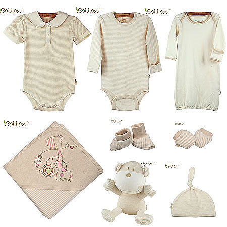 Organic Cotton Baby Girl Gift Set