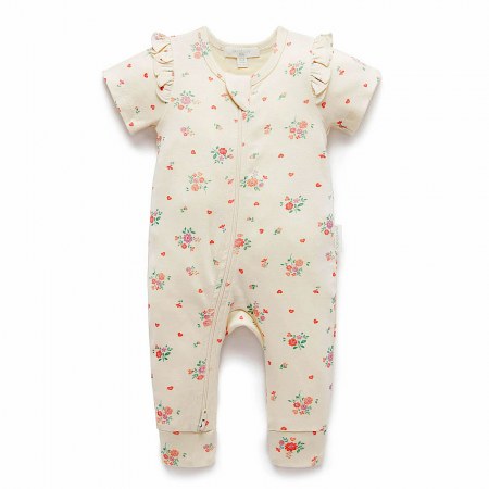 Purebaby Ruffle Growsuit