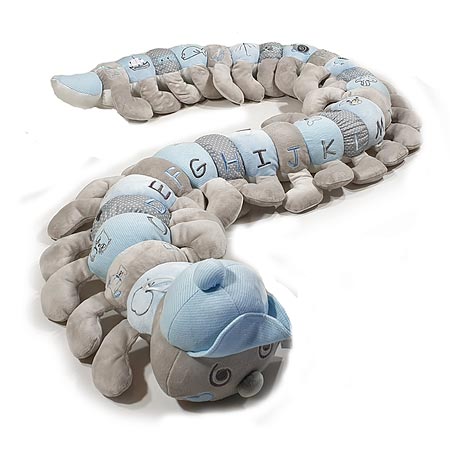 Pastel Blue Alphabet Caterpillar