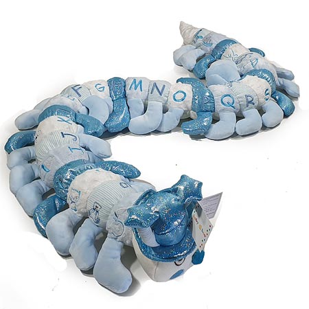 Blue Toned Alphabet Caterpillar