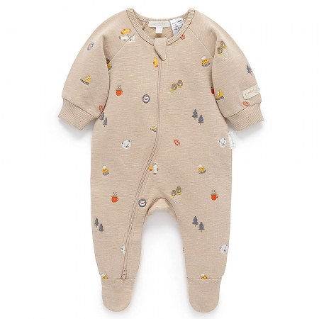 Purebaby Arctic Fleece Zip Growsuit