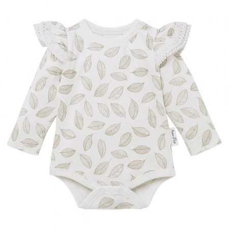 Aster & Oak Leaf Drop Aop Onesie