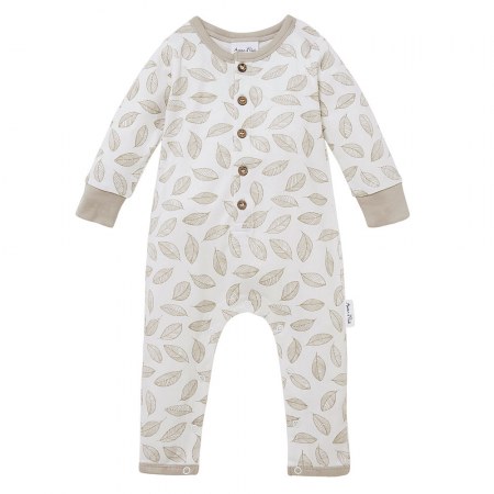 Aster & Oak Leaf Drop Button Romper