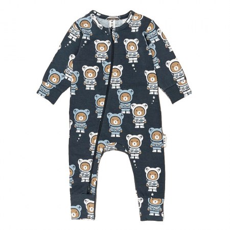 Huxbaby Astro Bear Zip Romper