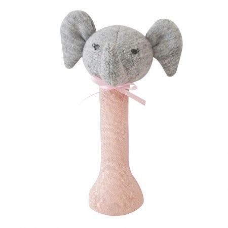 Alimrose Elsie Elephant Stick Rattle 15cm