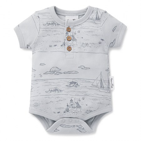 Aster & Oak Beach Day Henley Onesie