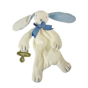 Bunny Comforter in Blue by Maud N Lil