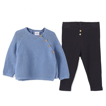 Milky Knit Jacket & Pants