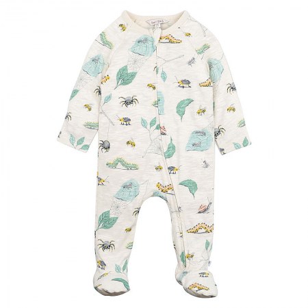 Fox & Finch Bugs Life Zip Onesie