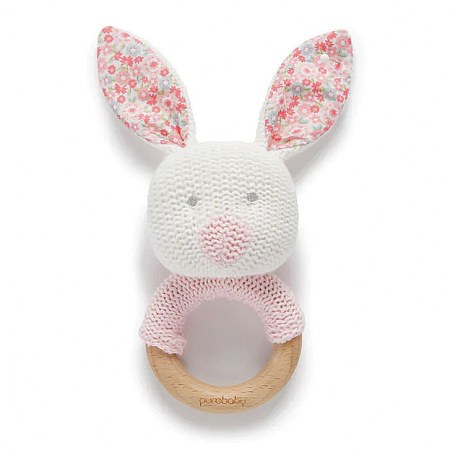 Purebaby Bunny Rattle