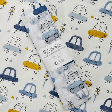 Muslin Wrap Car Print 120 x 100cm