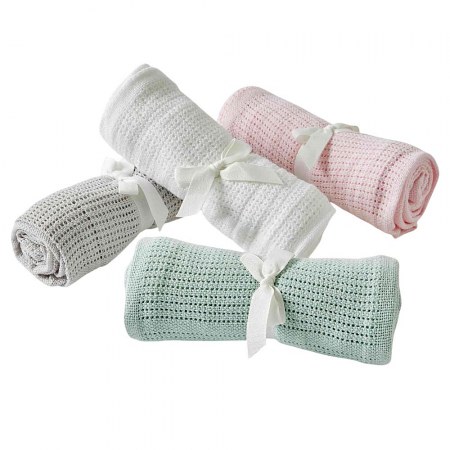 Cotton Cellular Baby Blanket