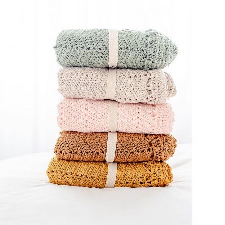 OB Designs Cinnamon Crochet Blanket