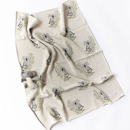 Clancy Koala Baby Blanket