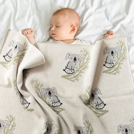 Clancy Koala Baby Blanket