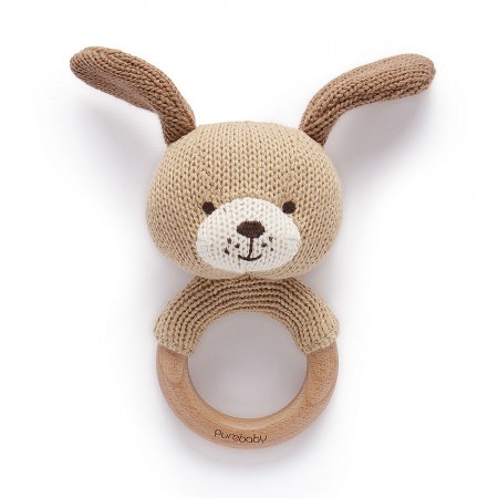 Purebaby Dog Rattle