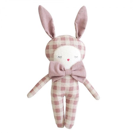 Alimrose Dream Bunny Rose Check Linen