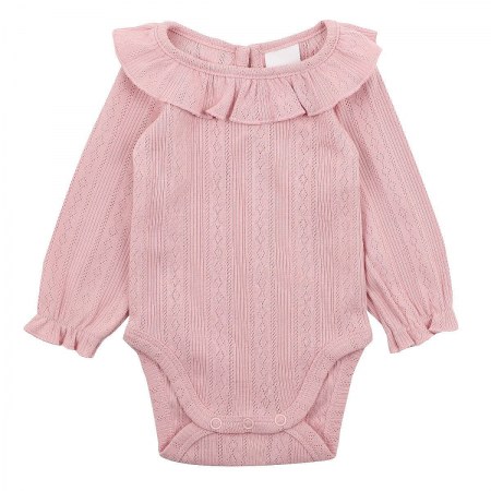 Kyte Baby Pointelle Bodysuit Dress - Spray Rose main image 0