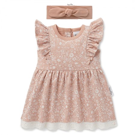 Aster & Oak Ditzy Floral Ruffle & Headband