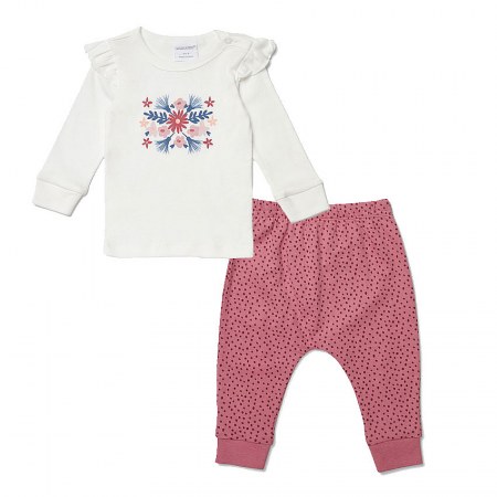 Marquise Enchanted Floral Top & French Terry Pants