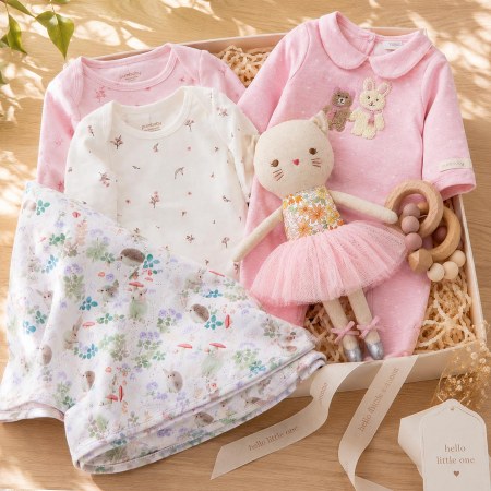 Purebaby Floral Baby Girl Gift