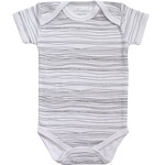 Grey Scribble Short Sleeve Bodysuit