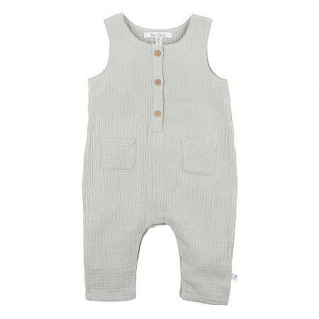Fox & Finch Green Crinkle Pocket Romper