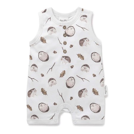 Aster & Oak Hedgehog Henley Romper