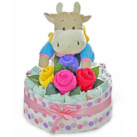 Baby Bouquet with Girl Hippo