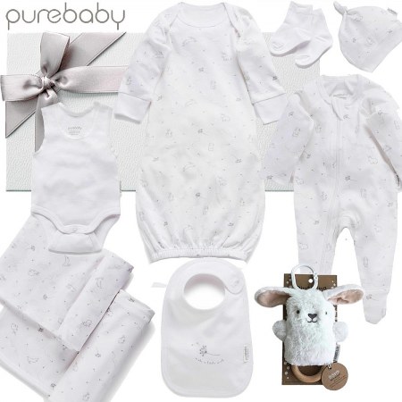 Purebaby Newborn 9 Piece Baby Gift Set