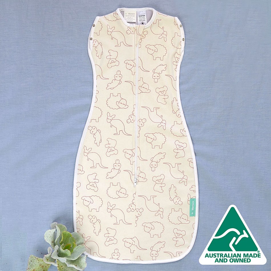 Merino & Organic Cotton Baby Sleeping Bag Russet My Baby Gifts