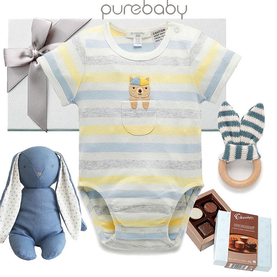 Purebaby Spring Baby Boy Hamper My Baby Gifts