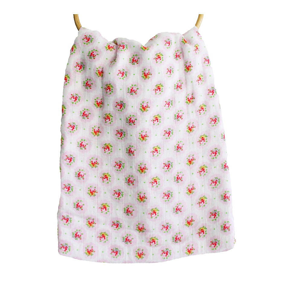 Alimrose Muslin Swaddle Floral Medallion My Baby Gifts