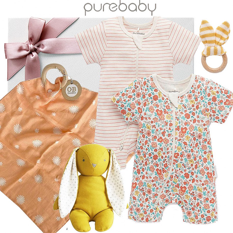Purebaby Floral Blossom Baby Girl Gift My Baby Gifts