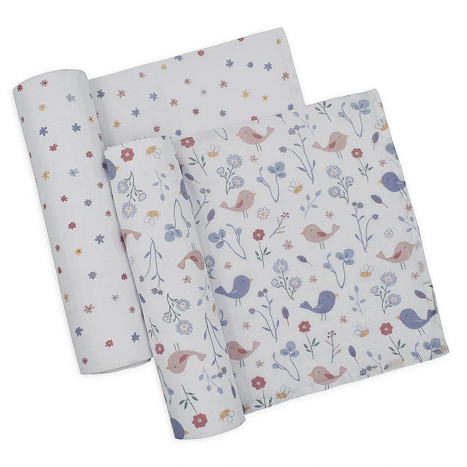 Sweet Tweet Muslin Swaddle Wraps My Baby Gifts