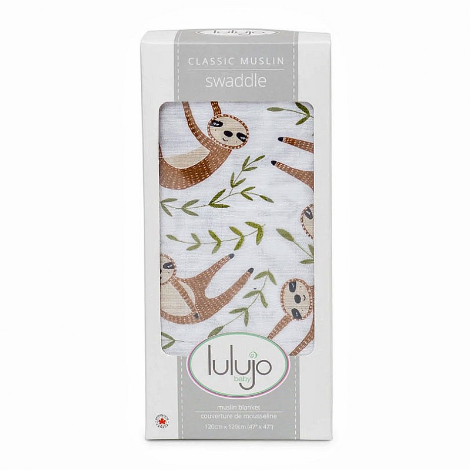 sloth swaddle blanket