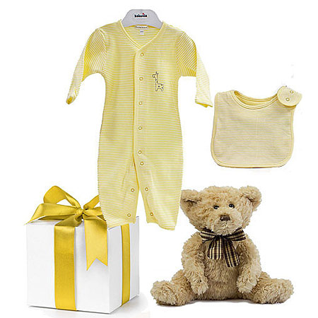 Emotion and Kids Lemon Unisex Gift with Bear