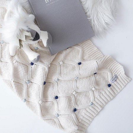 Lucy Baby Boy Blanket Blue