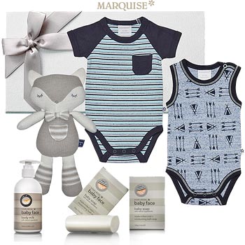 Marquise Tee Pee Hamper & Baby Wash