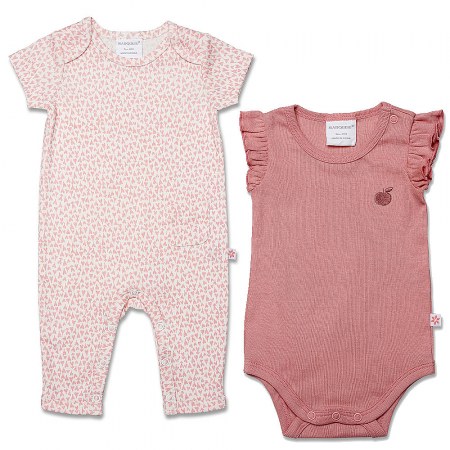 Marquise Pink Hearts Romper & Bodysuit