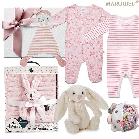 Marquise Japanese Blossom & Stripes Baby Hamper