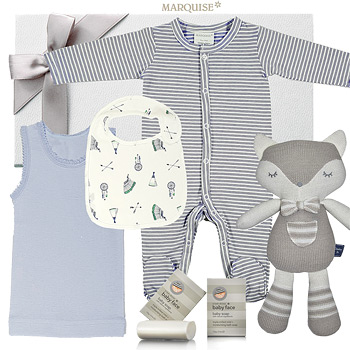 Marquise Blue Stripes Hamper