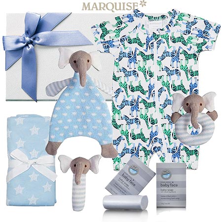 Marquise Zebra Hamper with Comforters