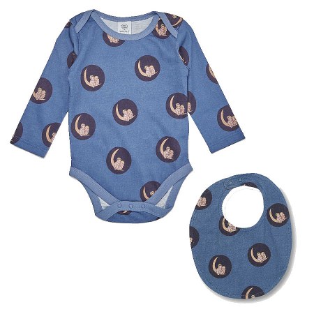May Gibbs Midnight Moon Onesie & Bib