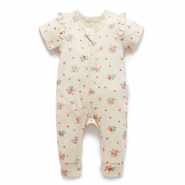 Purebaby Ruffle Growsuit