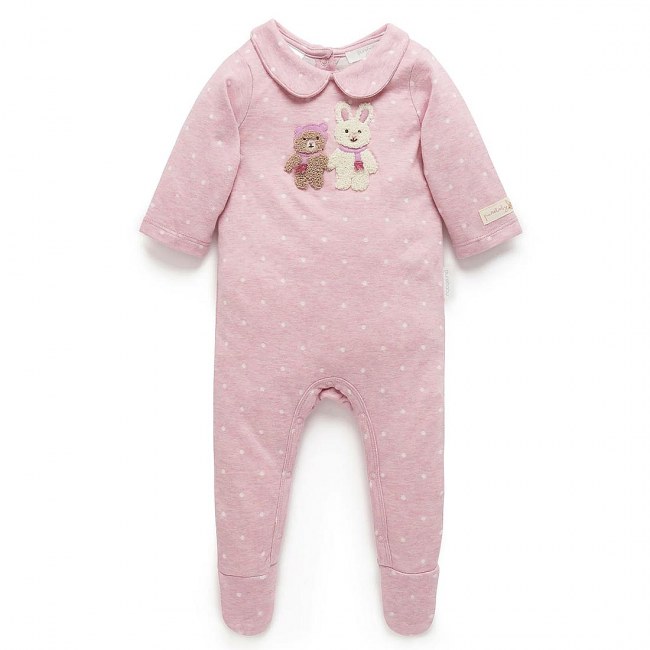 Purebaby Mini Spot Growsuit