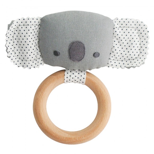 Alimrose Teether Koala Rattle Grey